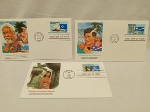 US First Day Issue Covers - 3 Covers 1990-93 ISLANDS 2506-07 2804 (FDC262) - Picture 1 of 1