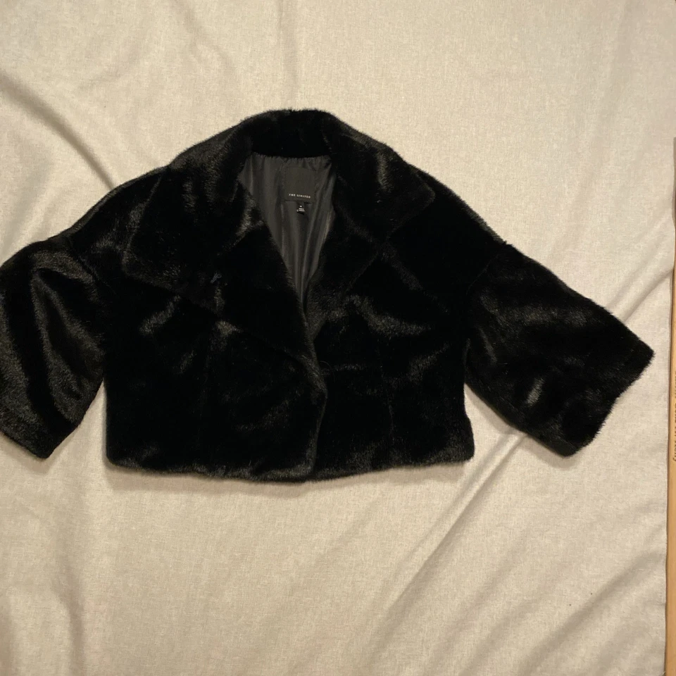 Chaqueta The Limited negra de piel sintética talla M Holiday Mob Wife Foto 1 de 4