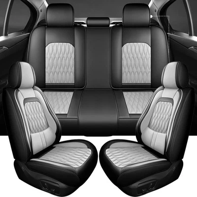 For Chevrolet Silverado GMC 1500 2500HD 3500HD Leather Car Seat Cover Full-Set Foto 1 de 4