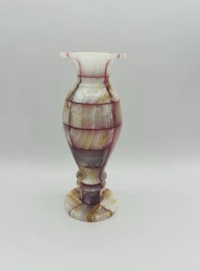 Vintage Artistic Multicolor Marble Vase, 7 5/8"H x 3.5"W 3 lb 1.6oz - Picture 1 of 5