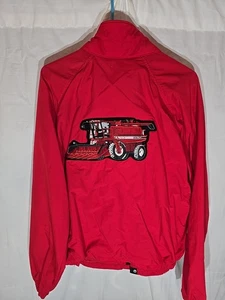 Vtg IH International Harvester CASE 2166 COMBINE Windbreaker Jacket size L - Picture 1 of 7
