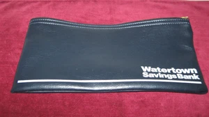 Advertising Watertown Savings Bank Zipper Top Bank Bag A - Picture 1 of 3