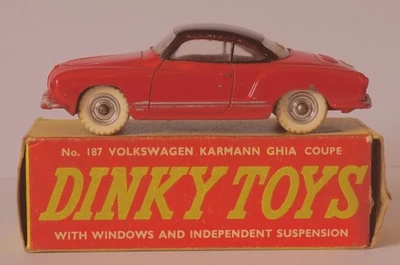 Coche Volkswagen Karmann Ghia Dinky Toys Nº187 (1959-64). CORREO GRATIS A REINO UNIDO. Foto 1 de 4