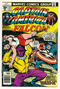 Marvel Comics Captain America Falcon #211 Jack Kirby Script Nazi-X 7.5 VF- 1977 - Picture 1 of 2
