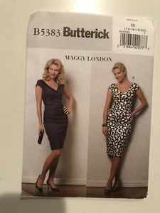 Butterick Maggy London close fitting, tapered dress pattern 5383 sz14-16-18-20 - Picture 1 of 3