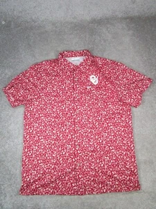 Columbia Shirt Mens Large Red White Oklahoma Sooners Pfg Button Up - Picture 1 of 10