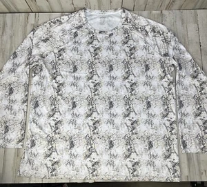 Camiseta deportiva blanca manga larga Jockey para hombre talla XXL poliéster camuflaje Bn4 - Imagen 1 de 6