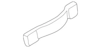 Hebilla de cinturón de seguridad original Ford Mercury 2000-2003 Taurus Sable 2F1Z-5461202-AAB Foto 1 de 2