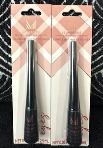 2x LE MERCERIE FAVORITE ESSENTIALS MIDNIGHT BLACK LIQUID PRECISION LINE EYELINER - Picture 1 of 4