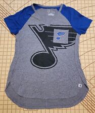 NHL St Louis Blues T-Shirt Majestic  Womens Size Small 