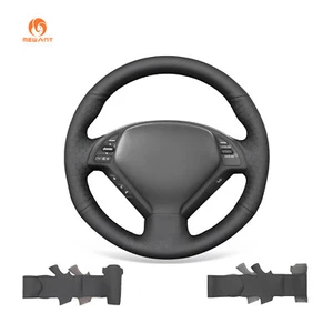 Funda de volante MEWANT DIY negra lisa en relieve para Infiniti G25 G35 G37 EX35 - Imagen 1 de 10