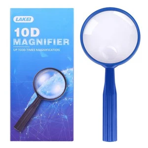 Lakei Magnifying Glass,10X 30X Handheld Reading Magnifying Glass, 75mm Shatter - Picture 1 of 6