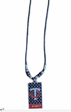 MLB Diamond Plate Rope Necklace - Minnesota Twins Cover