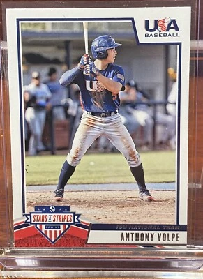 2019 Panini USA Baseball Stars & Stripes - #47 Anthony Volpe (NY Yankees) - Image 1 of 2