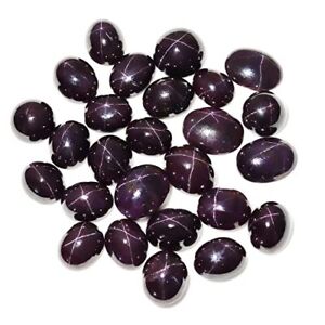 Star Garnet Gemstone Cabochons for Jewelry Making Supply, Wholesale Lot, Loose