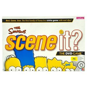 The Simpson's Scene It The DVD Game (Mattel, 2009) Complete 2+ Players. Ages 3+ 