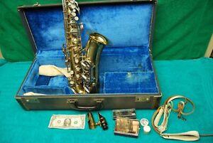 Vintage "National" Gold Alto Saxophone Made in Czechoslovakia