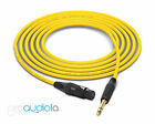 Mogami Quad 2534 Cable | Neutrik Gold XLR-F to TRS | Yellow 70 Feet