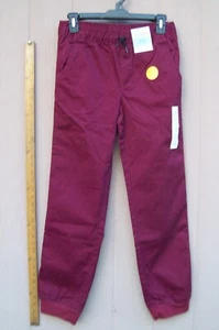 BOYS CAT AND & JACK JOGGER PANTS (New NWT) Size 14 Stretch Burgundy************* - Picture 1 of 8