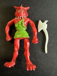 Argo The Other World Zendo W/ Weapon Ax Mini Monster Action Figures 1982