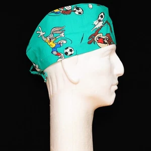 Tasmanian Devil Taz Playing Soccer Theme Scrub Hat - Picture 1 of 1