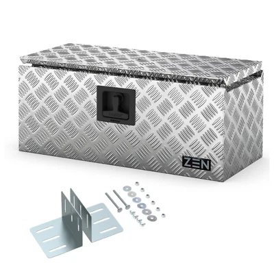 DAKEN Zen 78 Deichselkasten Alu 30x50x30cm Staukiste mit Vierkantdeichselhalter - Bild 1 von 4