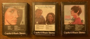 8-track Lot of 3 Mireille Mathieu, Ferlin Husky, Louvin/Montgomery Capitol New - Picture 1 of 3