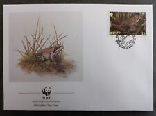 1989 Jersey World Wildlife Fund FDC ties 13p Stamp cd Jersey