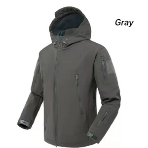 Mens Tactical Jacket Waterproof Military Soft Shell Work Windbreaker Jacket Coat - Picture 1 of 24