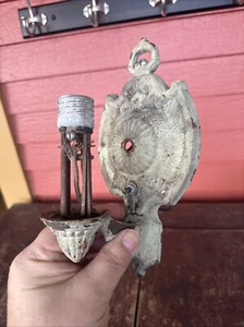 Antique 20's Single Wall Lamp Light Markel Cast Iron SCONCE for Restoration - Picture 1 of 15