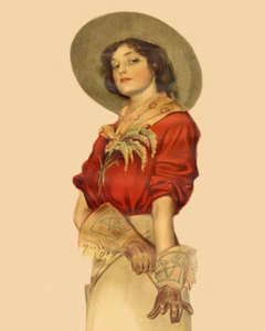 COWGIRL OF THE GOLDEN WEST KUNST POSTER - Bild 1 von 2