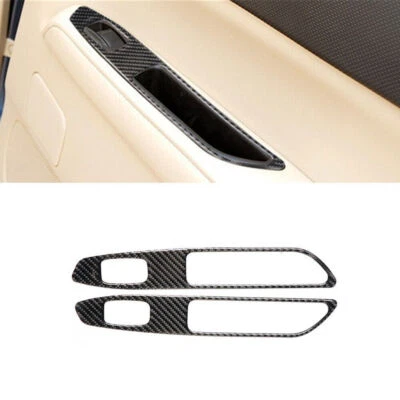 For Subaru Forester 2005-2008 Carbon Fiber Rear Window Switch Panel Cover Trim Foto 1 de 4