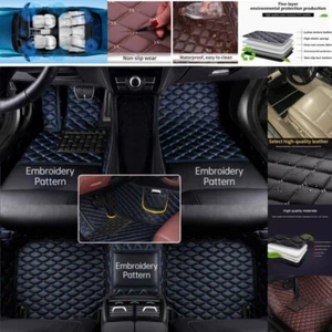 Custom For Ford F-150 Car Floor Mats Luxury Carpets Waterproof Cargo Liners Rugs - Foto 1 di 26
