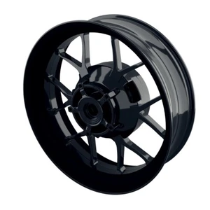 Pegatina de llanta moto Wheelsticker monocromático negro - Imagen 1 de 6
