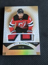 2017-18 UPPER DECK UD PREMIER WILL BUTCHER #75 #ed 16/36 ROOKIE PATCH GOLD RC