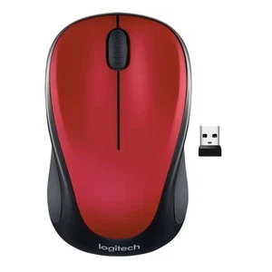 Logitech M317 Mouse Wireless Rosso Nano USB - Foto 1 di 3
