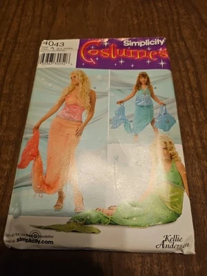 Simplicity Pattern 4043 Mermaid Costume All Sizes Child, Girls, Misses Uncut - Image 1 of 2