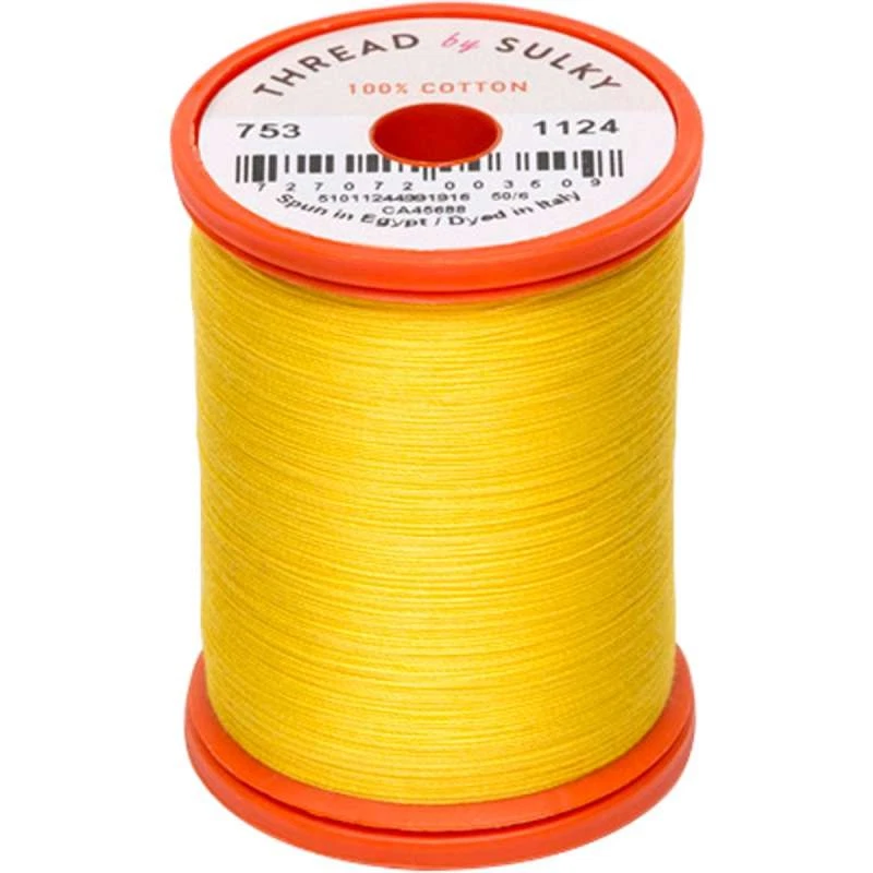 Sulky Cotton & Steel Thread 50wt 660yd Sun Yellow - Image 1 of 1