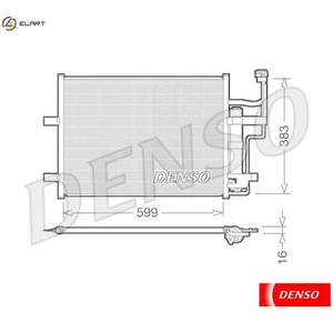 CONDENSER AIR CONDITIONING DCN44003 FOR MAZDA ZJ32/ZJ30/ZJ07 1.3L L3M6 2.3L 4cyl - Picture 1 of 10