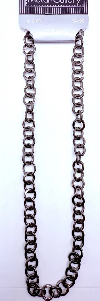 Corrente Gunmetal Metal Gallery 30"" - Imagem 1 de 2