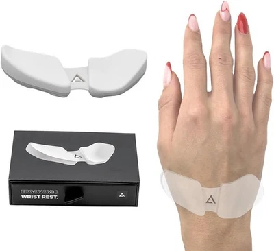 DELTAHUB Carpio 2.0 Ergonomic Wrist Rest For Mouse/Support, Large, Right, White - Image 1 of 4