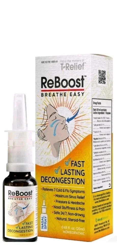 MediNatura Reboost Decongestion Nasal Spray 20 Ml