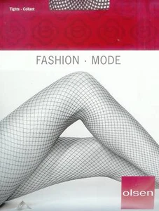 UNIQUE feinmaschige Netzstrumpfhose, aubergine, 46-48  *olsen* - Bild 1 von 1
