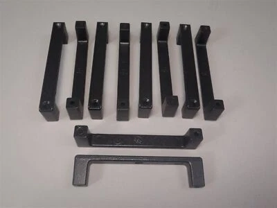 (10) Tiradores de Cajón Universal Negro 4.5" Armario Tiradores de Cocina Industrial Manijas Foto 1 de 4