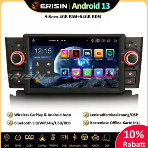 8-Kern 64GB DSP CarPlay Android 13 Autoradio GPS DAB+BT5.0 Wifi Fiat Punto Linea - Bild 1 von 16