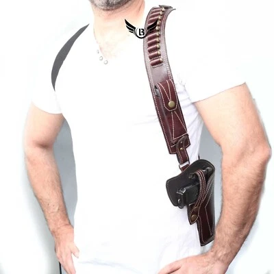 Funda oculta vertical de cuero de vaca para diestros tamaño universal Foto 1 de 4