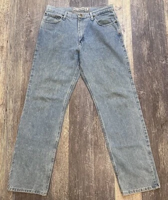 Baileys PT Jeans Men's 33x32 Relaxed Straight Leg Fit Blue Denim Pants Light - Image 1 of 4