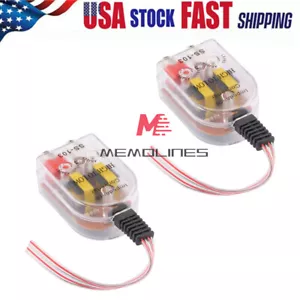 2PCS Level Car Speaker High to Low Impedance Converter 2 Channel RCA Line Out US - Picture 1 of 14