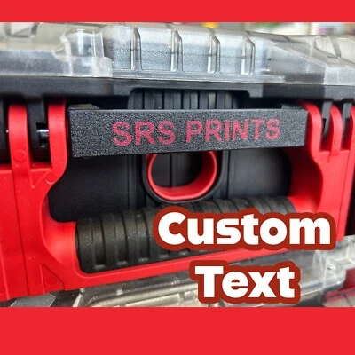 Custom Tray Labels for Milwaukee Packout COMPACT Organiser SLIM AND TOOL BOX - Image 1 of 4