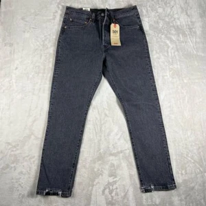 Pantalones de mezclilla ajustados Levi's 501 grises talla 30 tiro alto para mujer - Imagen 1 de 11